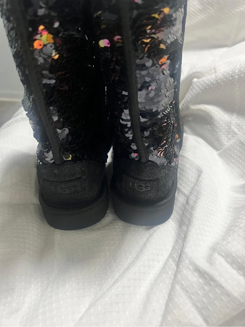 UGG Women's Black Sequin Mid-Calf Boots